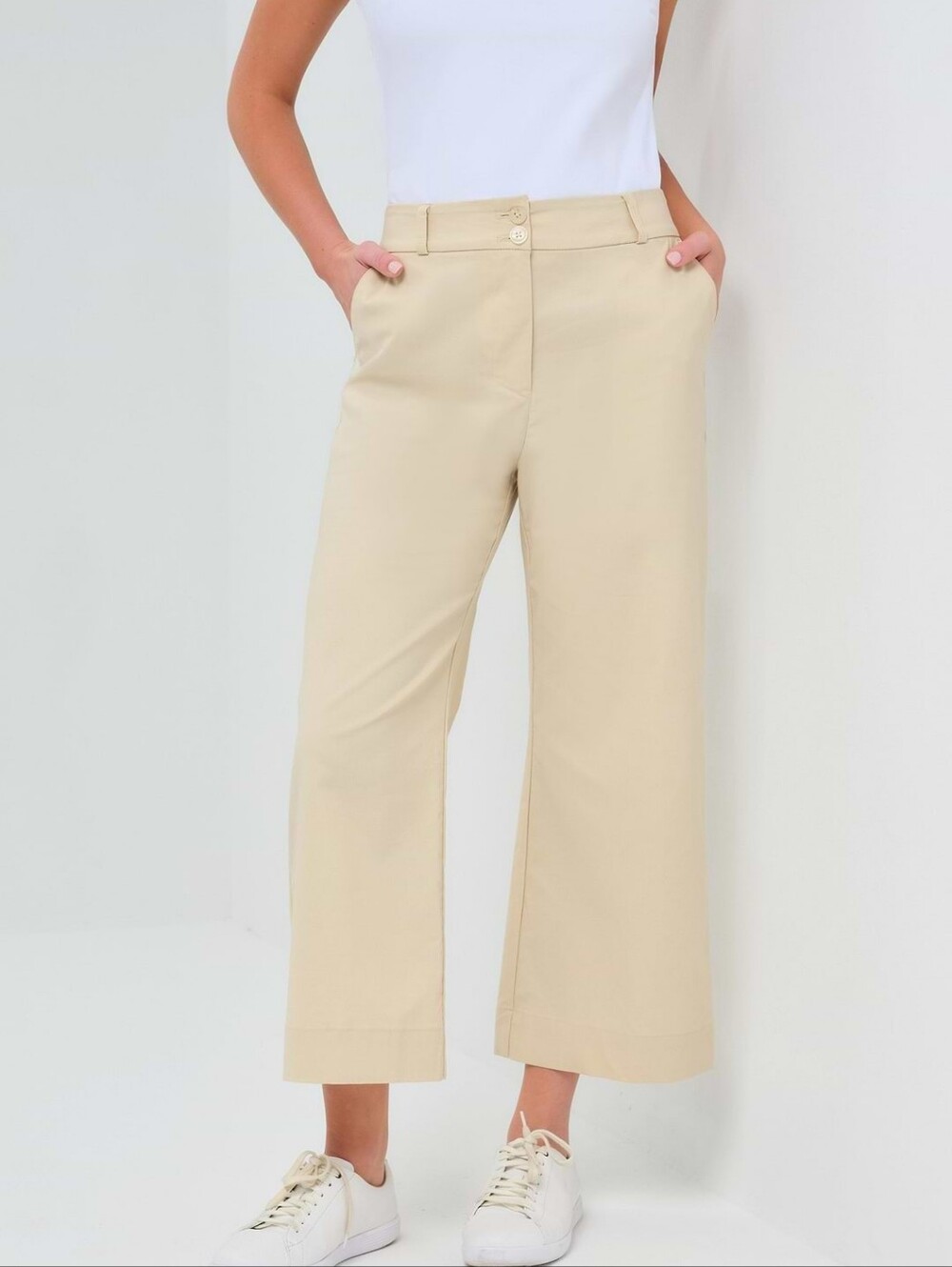 Anatomie Women's Medium Ivanna Performance Cotton Cropped Flare Pants New Tag